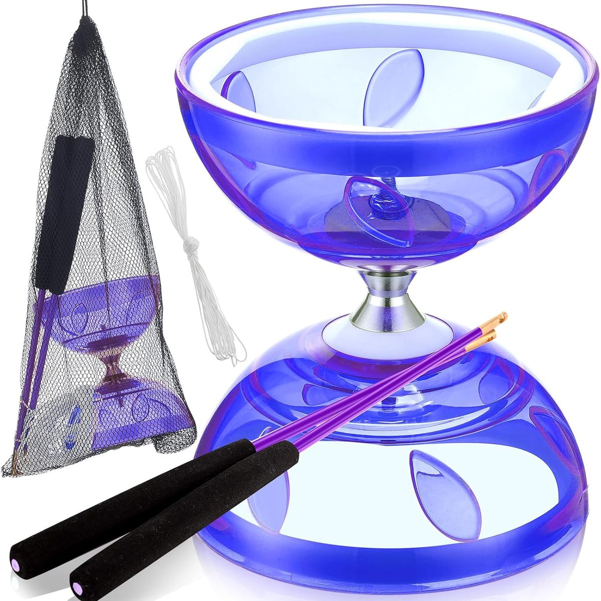 KUANGYE - Cyclone Diabolo Toy Diabo Para Deportes Al Aire Libre Morado