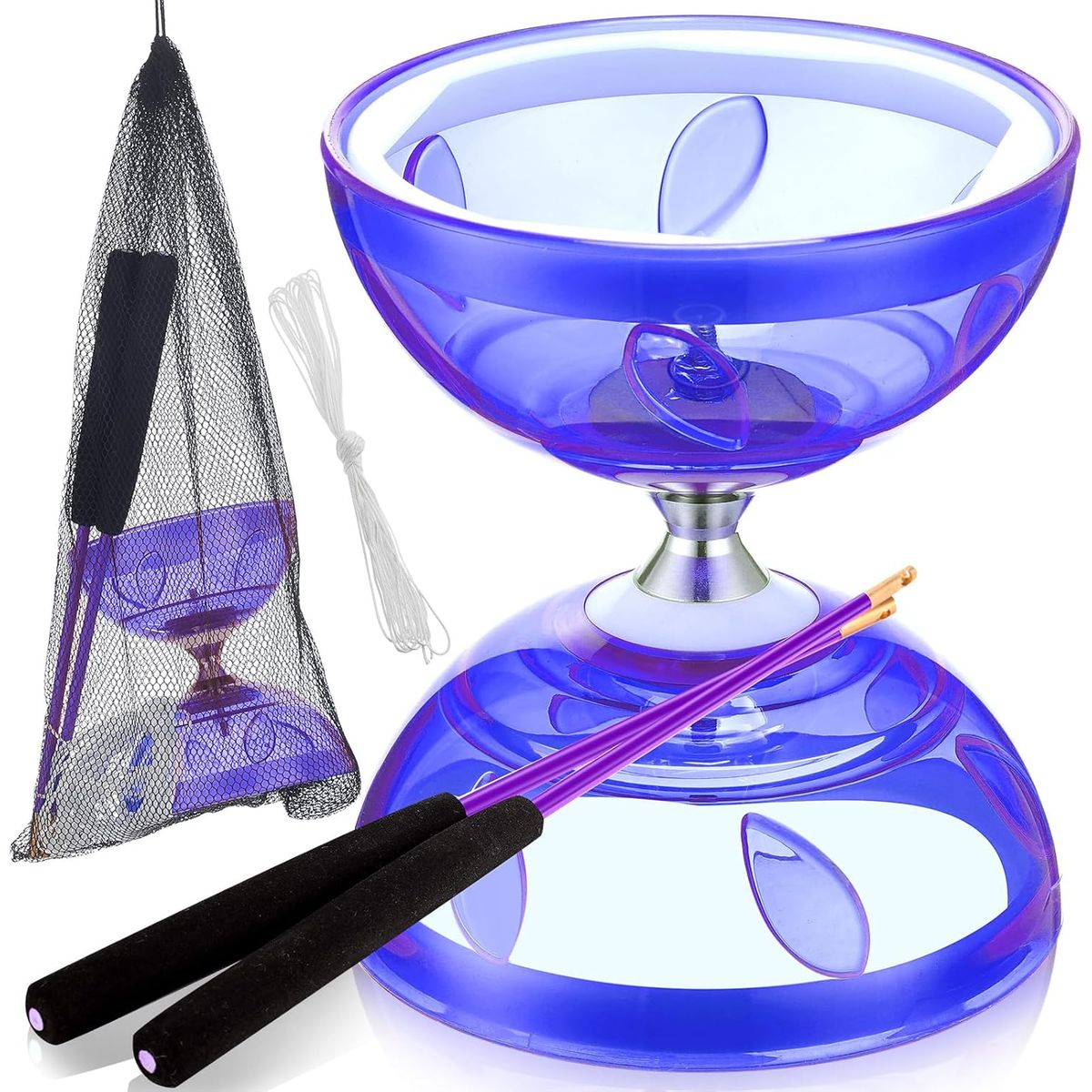 KUANGYE - Cyclone Diabolo Toy Diabo Para Deportes Al Aire Libre Morado