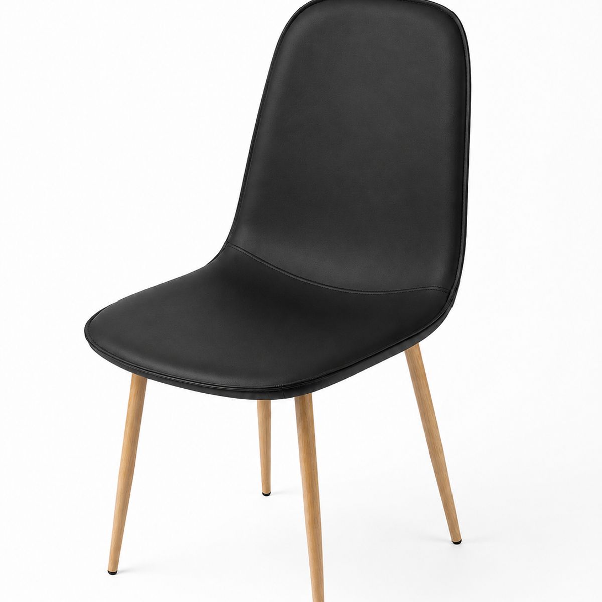 GENERICO - Pack 4 Sillas De Comedor Modelo Scoop Ecocuero