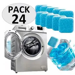 GENERICO - Pack 2 Cajas Pastillas Limpiadoras Lavadora 24 Unidades