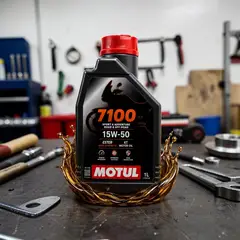 MOTUL - Aceite 7100 15W-50 4T Full Sintético 1 Litro para Moto