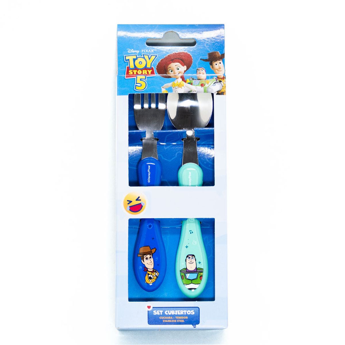 DISNEY - SET DE CUBIERTOS WOODY BUZZ CUCHARA Y TENEDOR TOY STORY 5