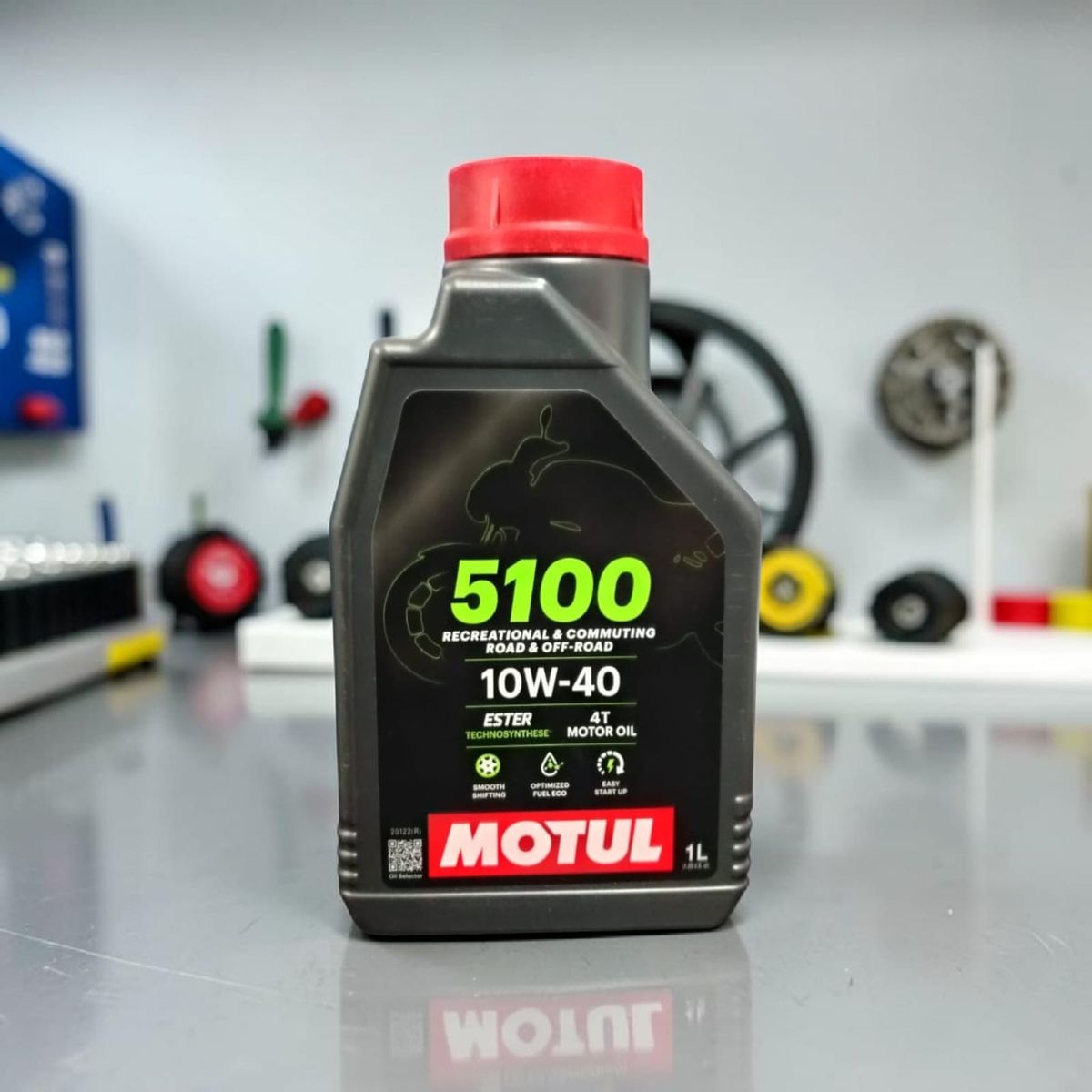 MOTUL - Aceite Motul 5100 10W-40 4T Semi Sintético 1 Litro para Moto