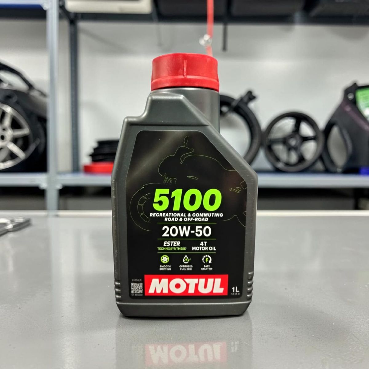 MOTUL - Aceite Motul 5100 20W-50 4T Semi Sintético 1 Litro para Moto