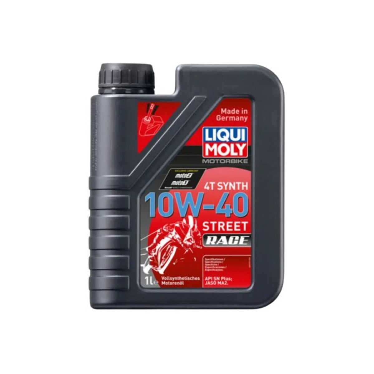 LIQUI MOLY - Aceite Liqui Moly 10W-40 Race 4T Full Sintetico 1 Litro para Moto