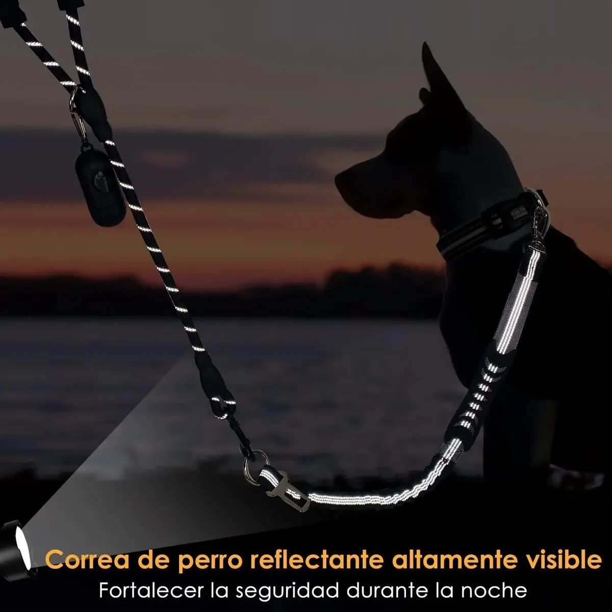 GENERICO - Correa Cinturón Seguridad 2 En 1 Auto Perros Con Dispensador Labg