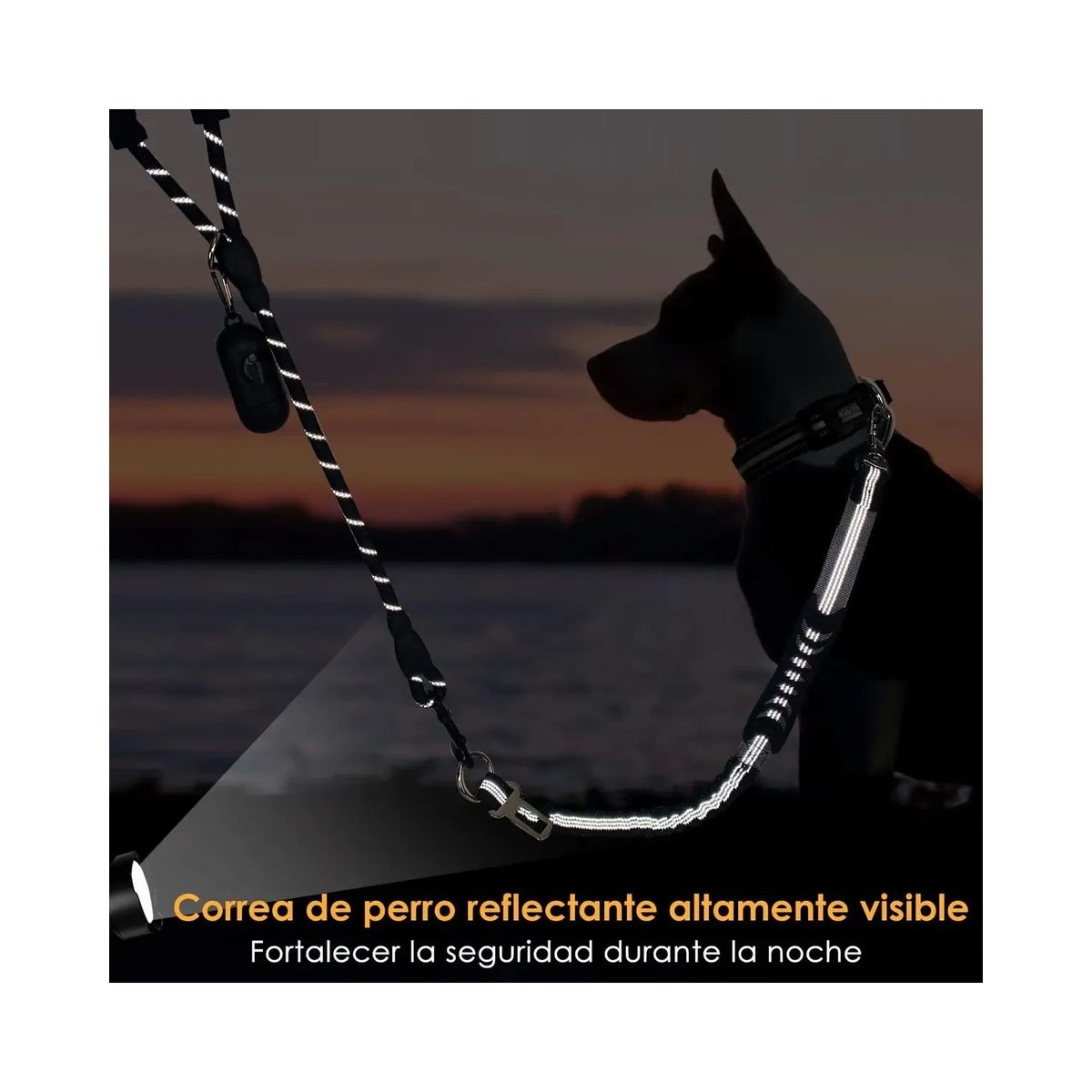 GENERICO - Correa Cinturón Seguridad 2 En 1 Auto Perros Con Dispensador Labg