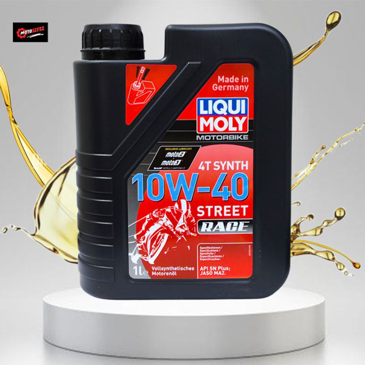 LIQUI MOLY - Pack Aceite Liqui Moly 10W-40 Race 4T Full Sintetico