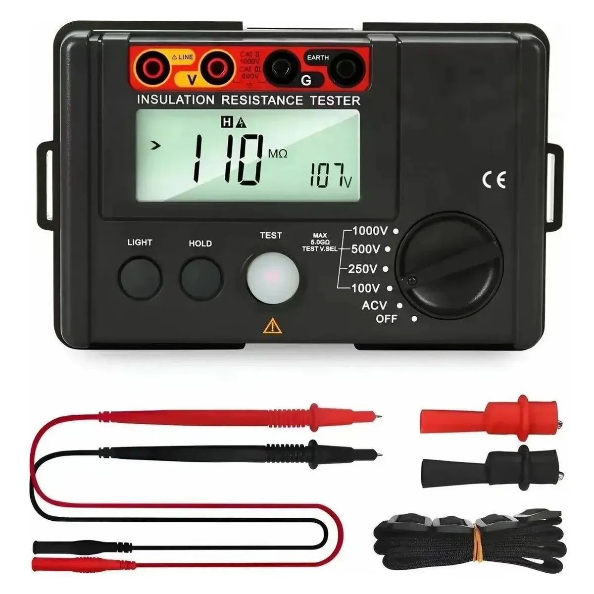 METEX - Probador Resistencia Del Aislamiento 5.5g Ohmac 750v