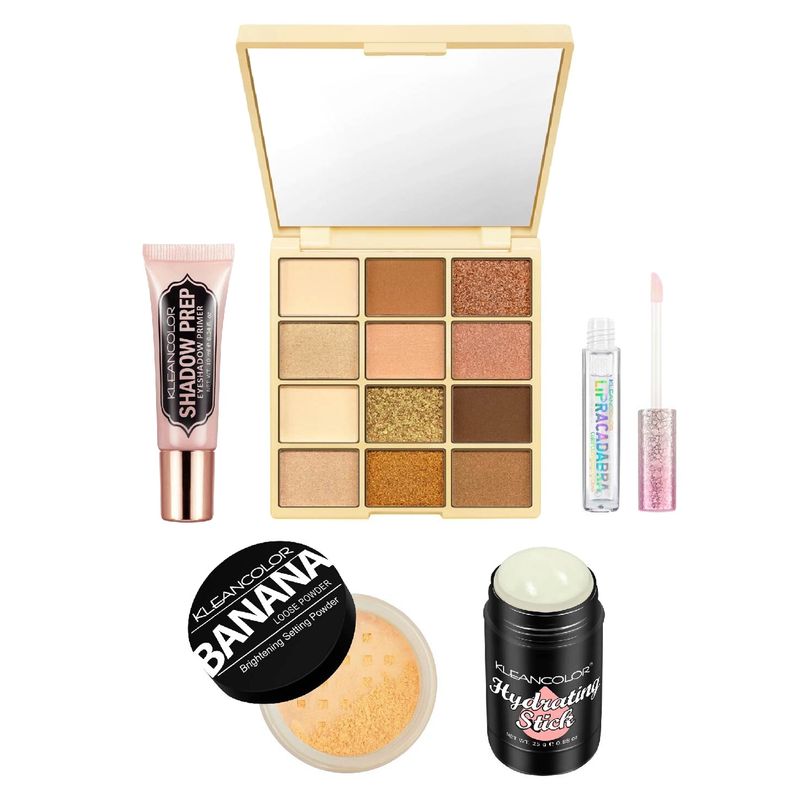 EMILY MAKEUP - Paleta De Sombras  Gloss  Primer  Pol Banana T4