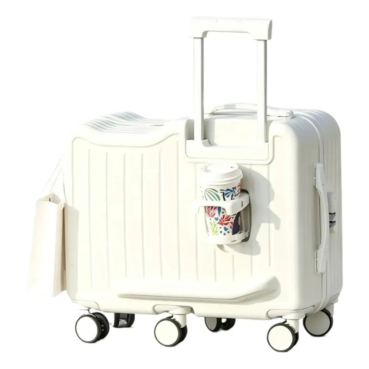 U BUY - 20 Pulgadas Maleta Para Niños Puedes Sentarte Blanco