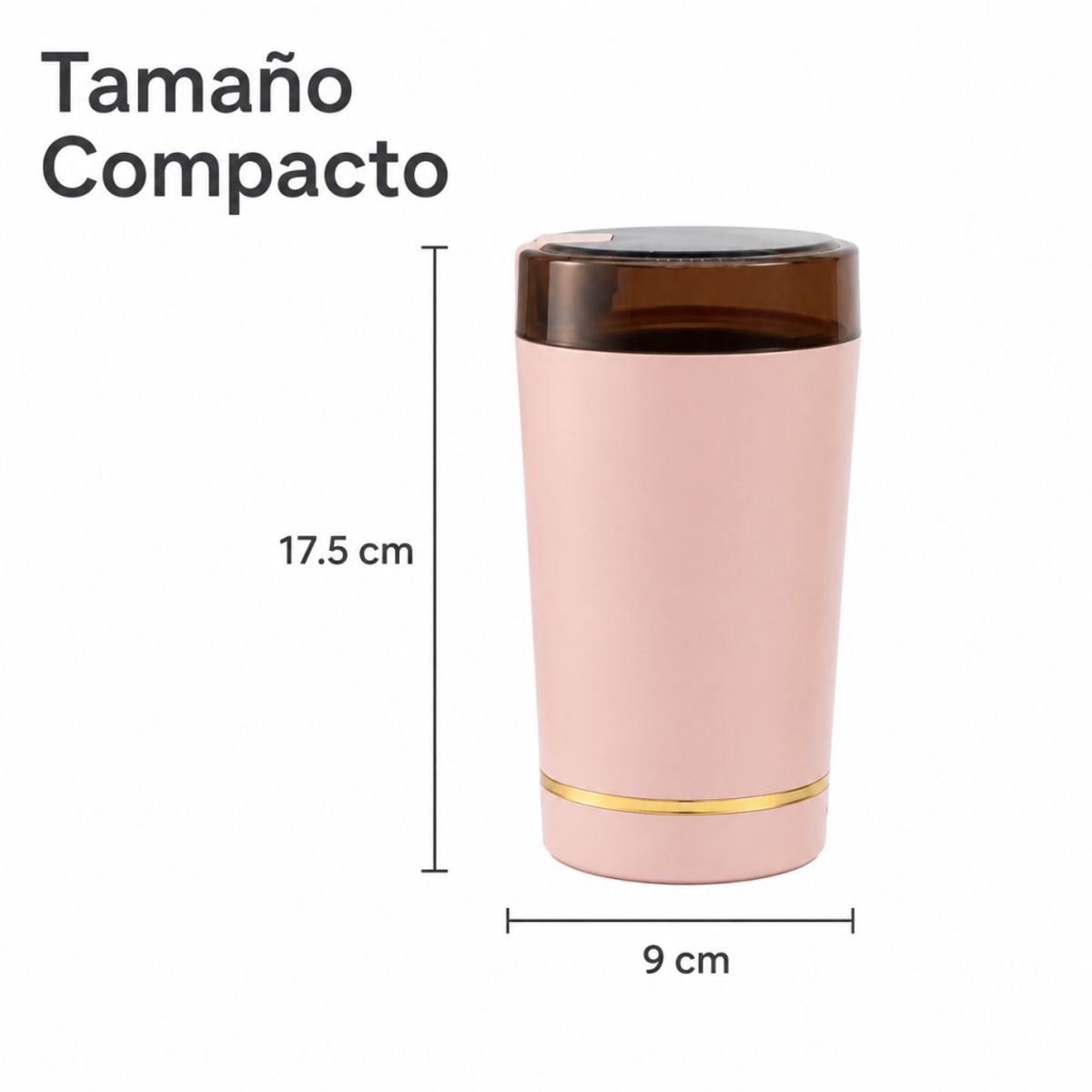 GENERICO - Molino eléctrico compacto para café, especias y granos