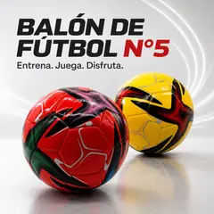 GENERICO - Balón Fútbol Talla 5 Diseño Lineal