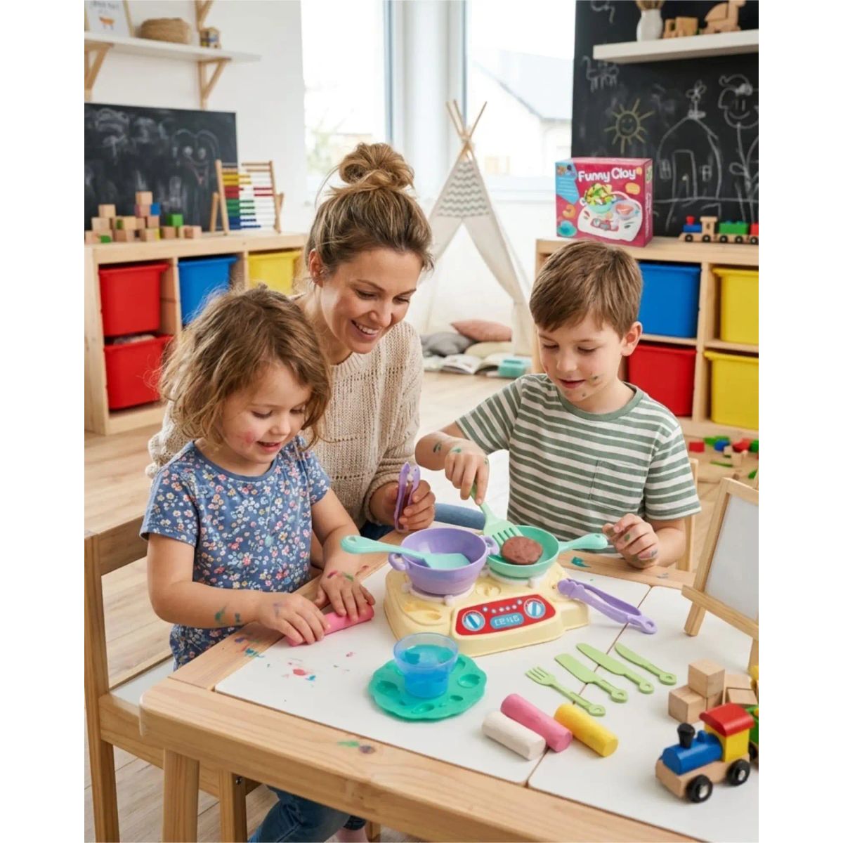 GENERICO - Juguete Cocina De Arcilla Moldeable Infantil Didactico Con Accesorios