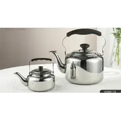 VITTA - Pack de Teteras De Acero Inoxidable Tetera con Filtro y Tetera Silbadora Capacidad de 900 ml y 3 Lts