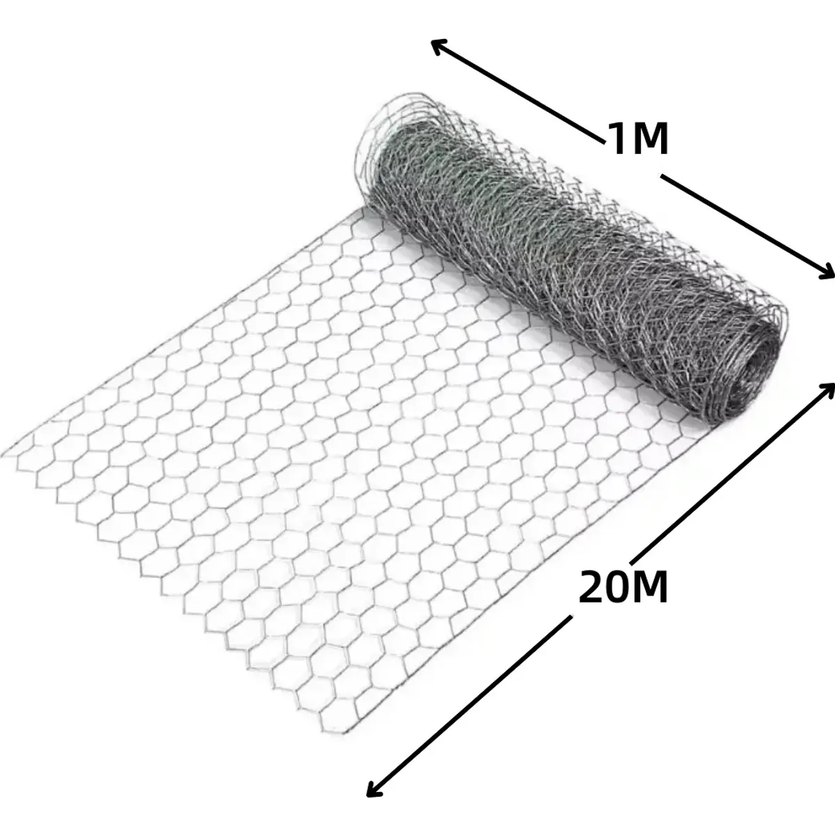 Rollo Malla Hexagonal Galvaniza Alambre 1x20M,Malla Gallinero Malla Alambre Para Plantas De Jardín, marca KUANGYE - Foto 2