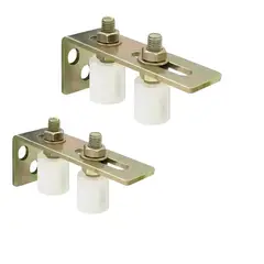 GENERICO - Pack 2 Guía Soporte Ajustable Para Portón Corredizo Nylon BELUG