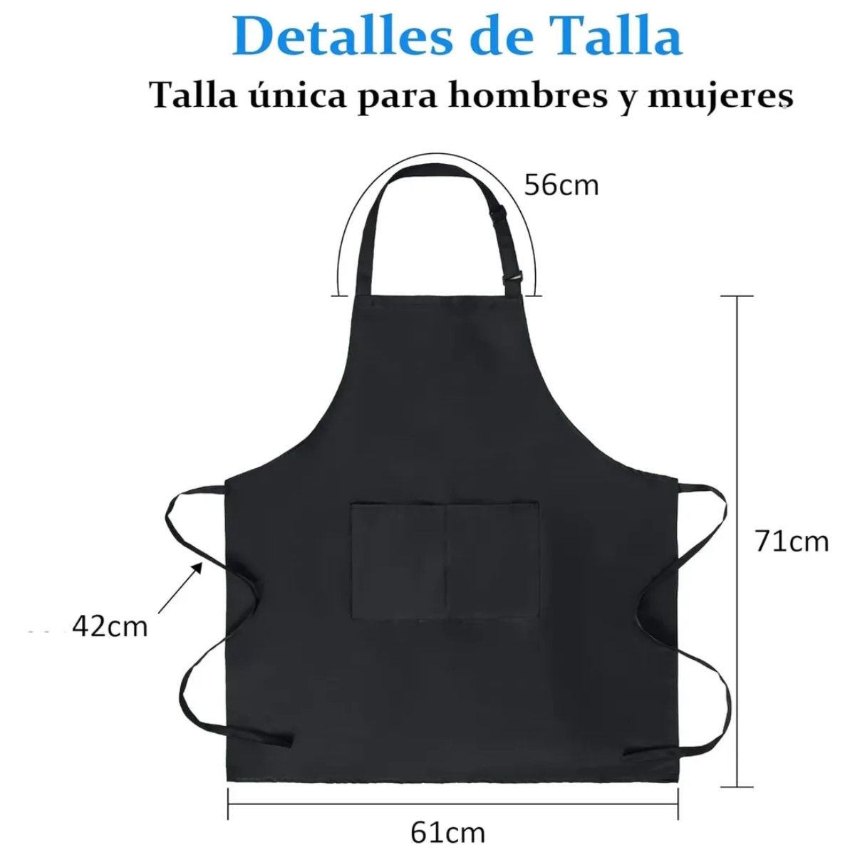 GENERICO - Delantal De 10 Piezas Para Chef, Barbería O Pintores BELUG