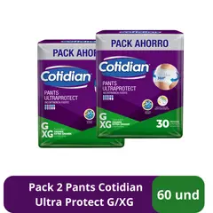 COTIDIAN - Pack 2 Pants Ultra Protect G/XG 60un