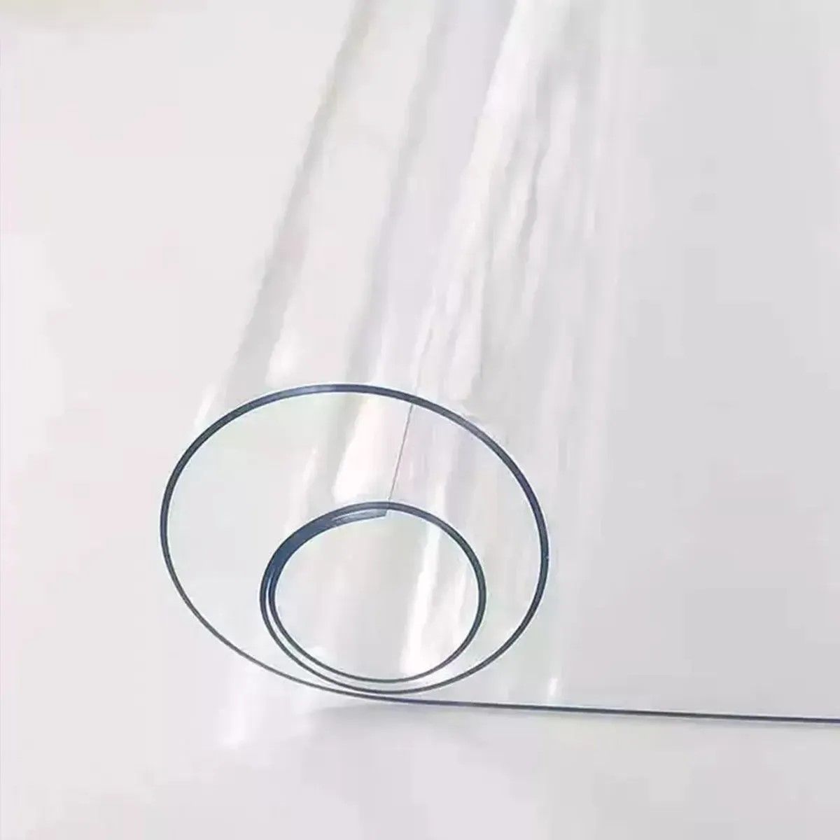 GENERICO - Protector De Mesa De Pvc Transparente Antipolvo Y Antidesli Blanco 60x200cm BELUG
