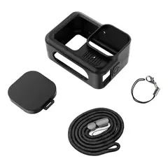 GENERICO - Kit para cámara con carcasa, vidrio templado y tapa de L