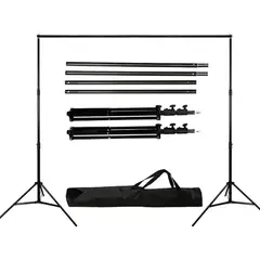 GENERICO - Porta Telón Fotográfico para Chroma Key con Kit de Soport