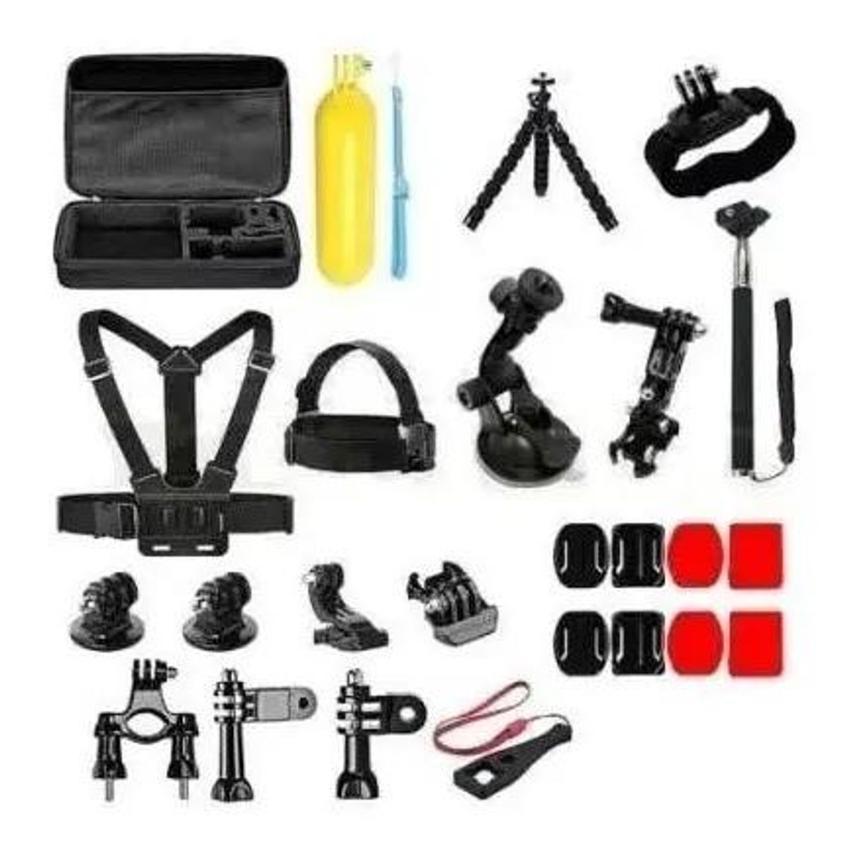GENERICO - Kit Maleta con 28 Accesorios para Cámara de Deportes