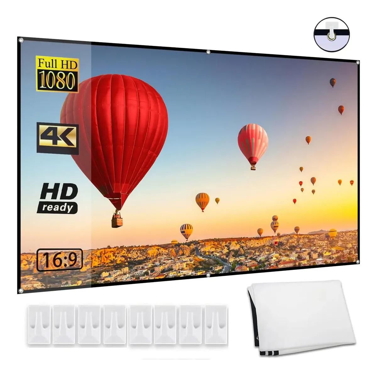 GENERICO - Tela para Pantalla de Proyector 4K 120 Pulgadas