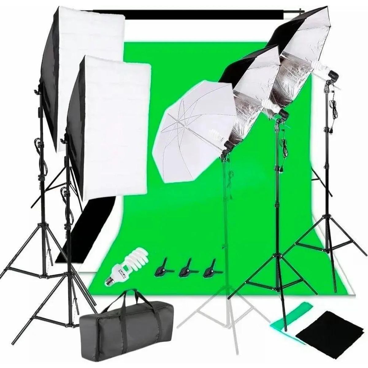 GENERICO - Kit de Iluminación para Estudio Fotográfico Completo