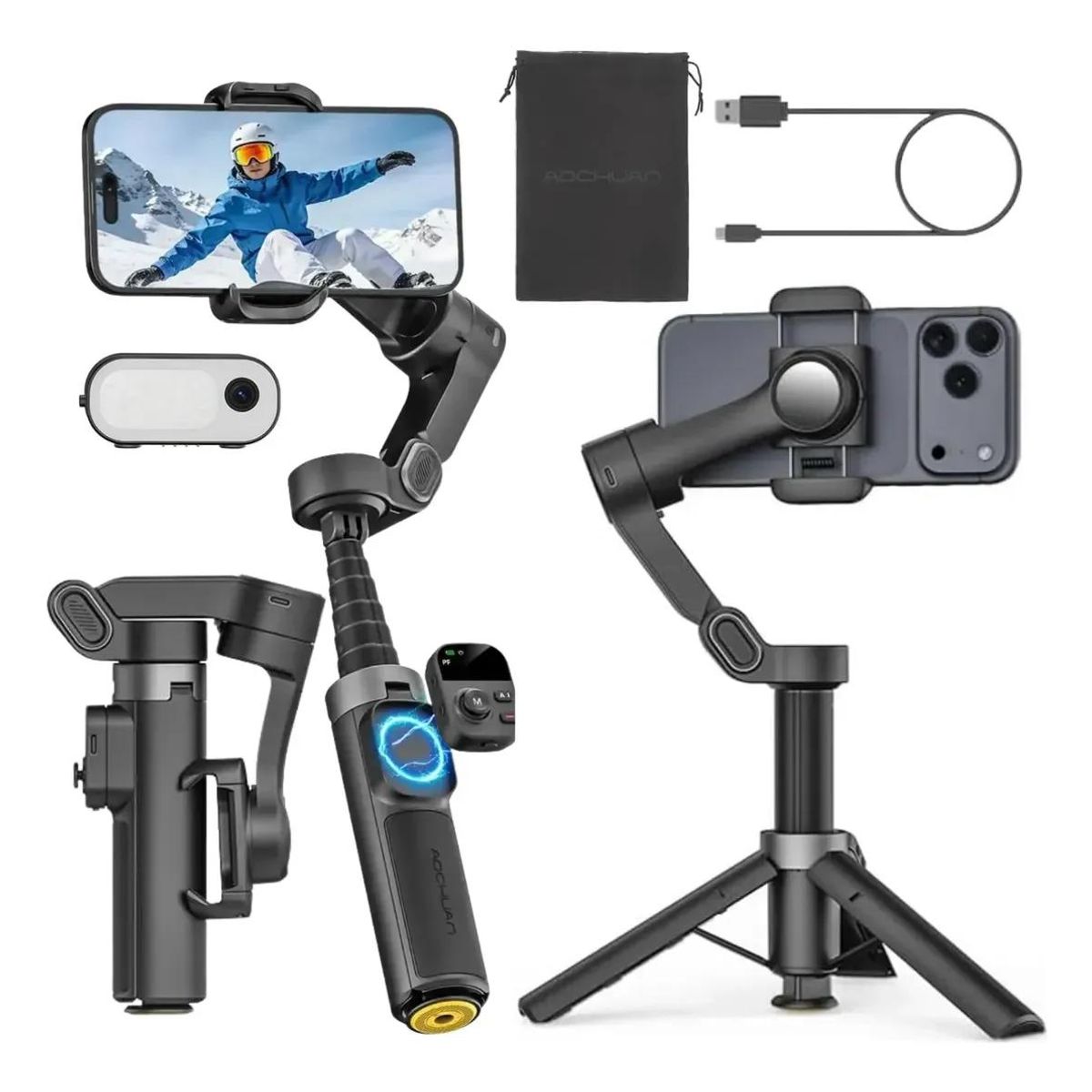 GENERICO - Estabilizador Gimbal Profesional para Teléfono