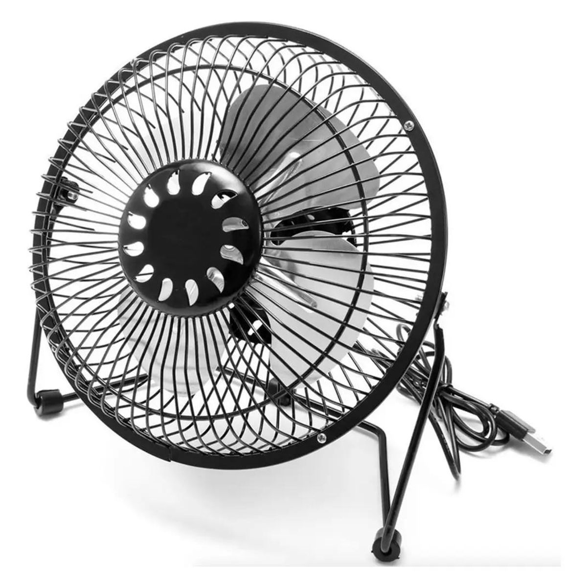 GENERICO - Ventilador USB metálico XL 19 cm para notebook