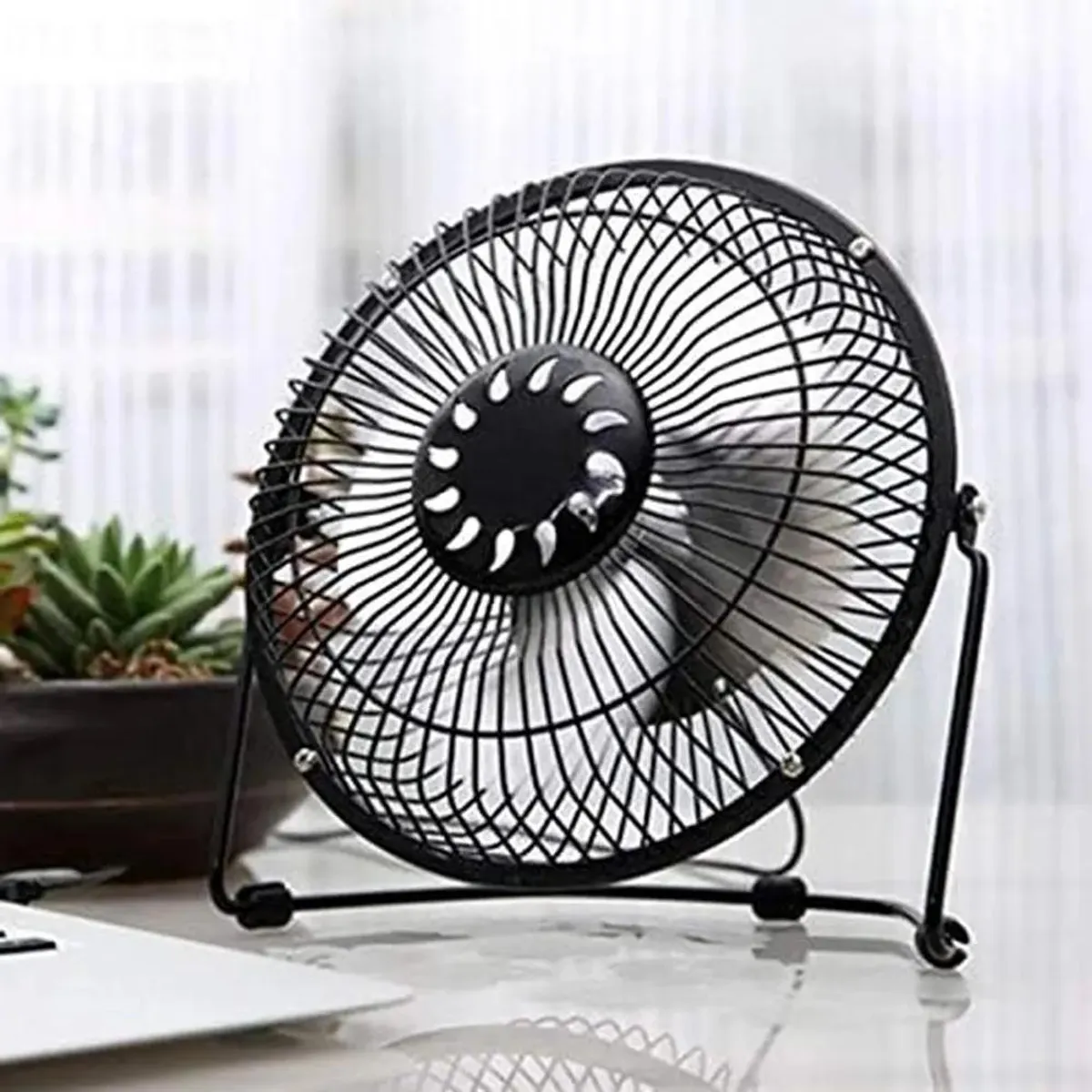 GENERICO - Ventilador USB metálico XL 19 cm para notebook