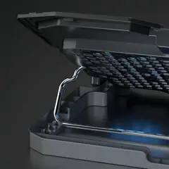 GENERICO - Base para Notebook con 2 Ventiladores y Pantalla LCD