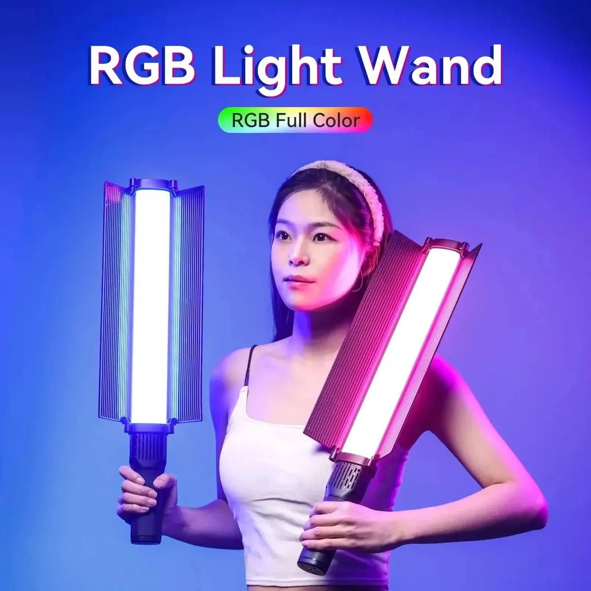 GENERICO - Luz LED RGB tipo espada con aletas negras