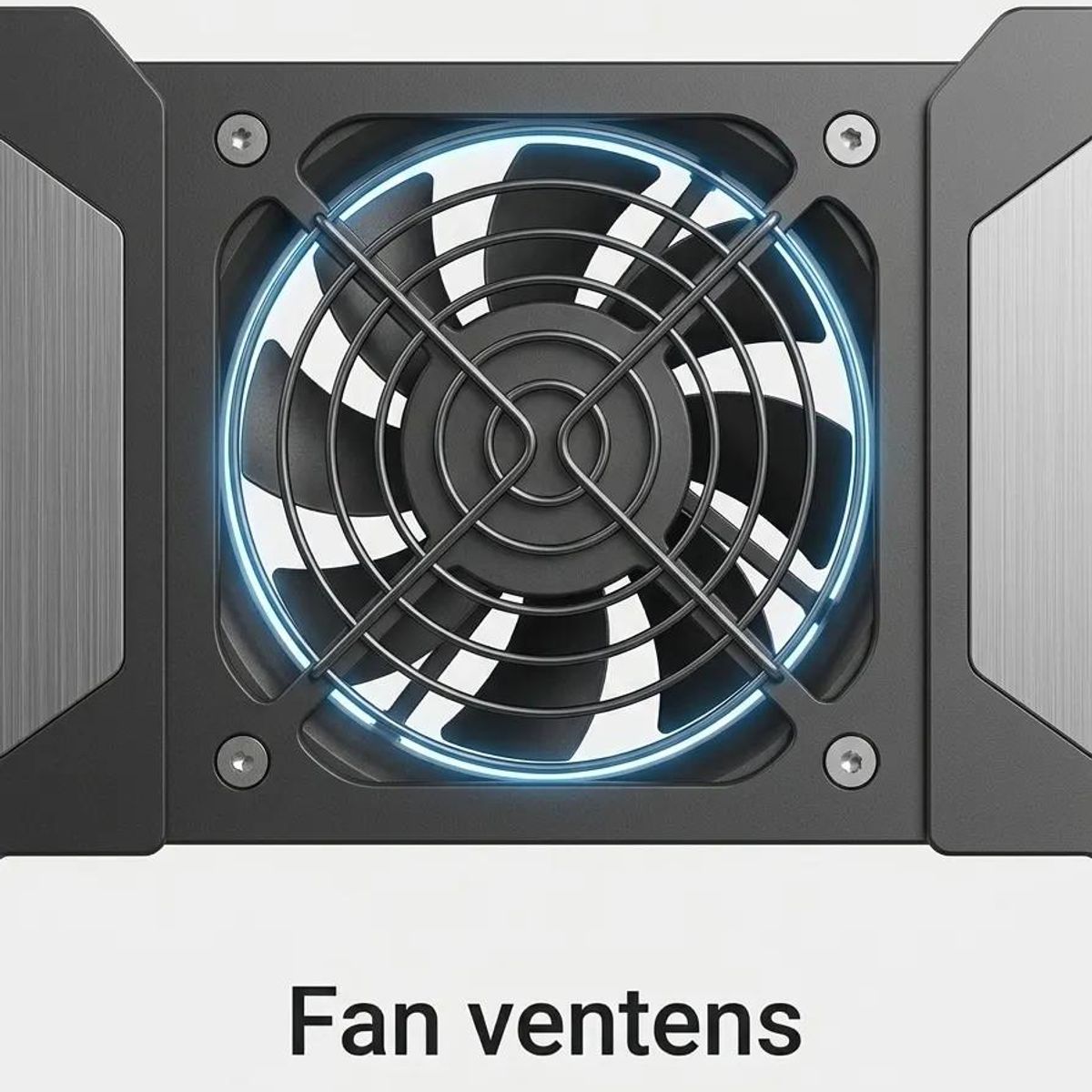 GENERICO - Soporte portátil con ventilador para refrigeración 360°