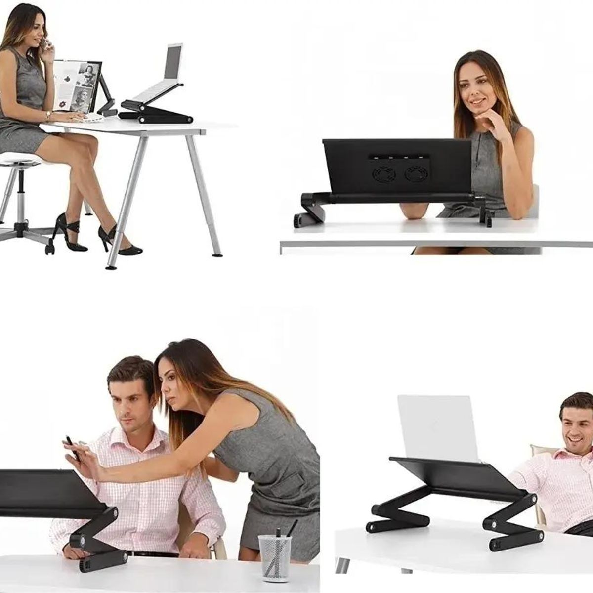 GENERICO - Mesa Plegable para Notebook con 2 Ventiladores