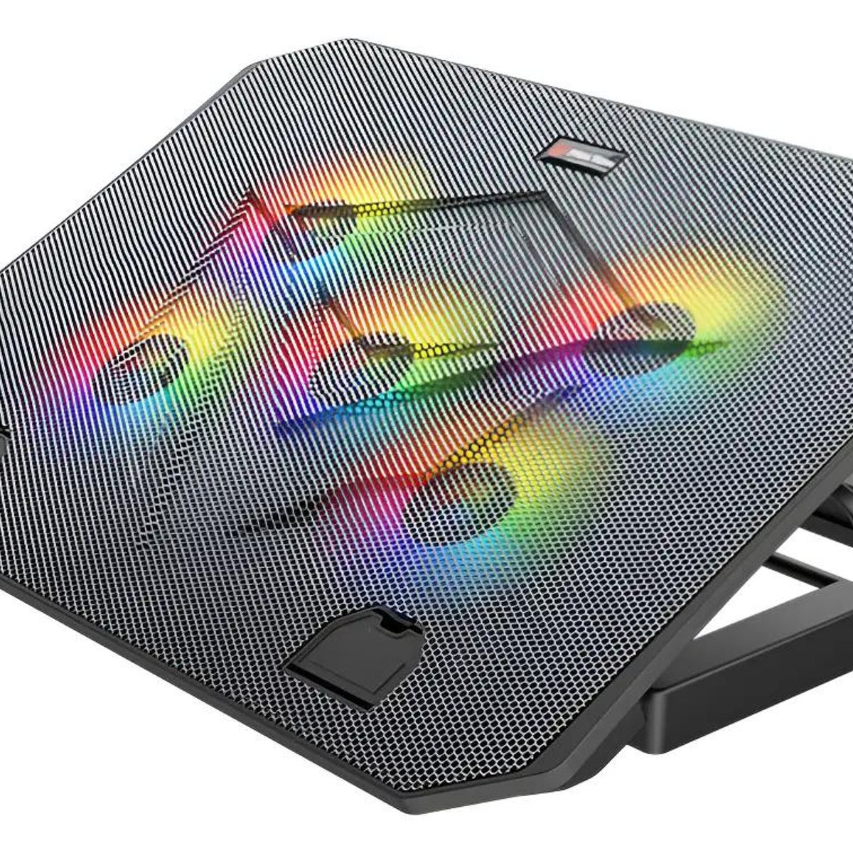GENERICO - Base para Notebook con 5 Ventiladores RGB para Gamer