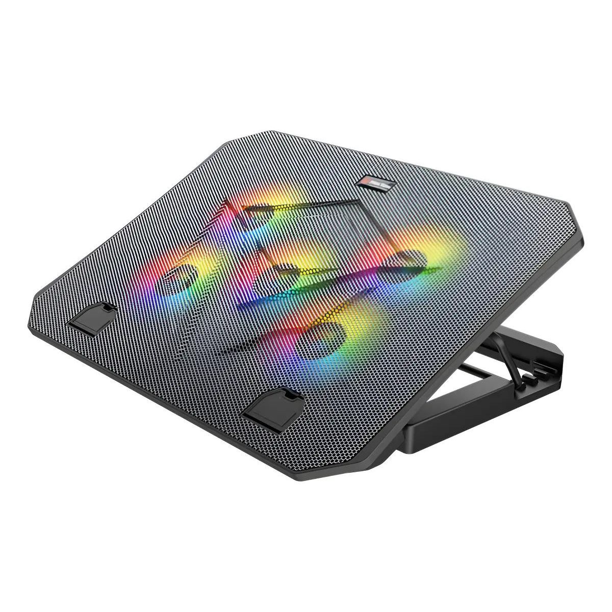 GENERICO - Base para Notebook con 5 Ventiladores RGB para Gamer