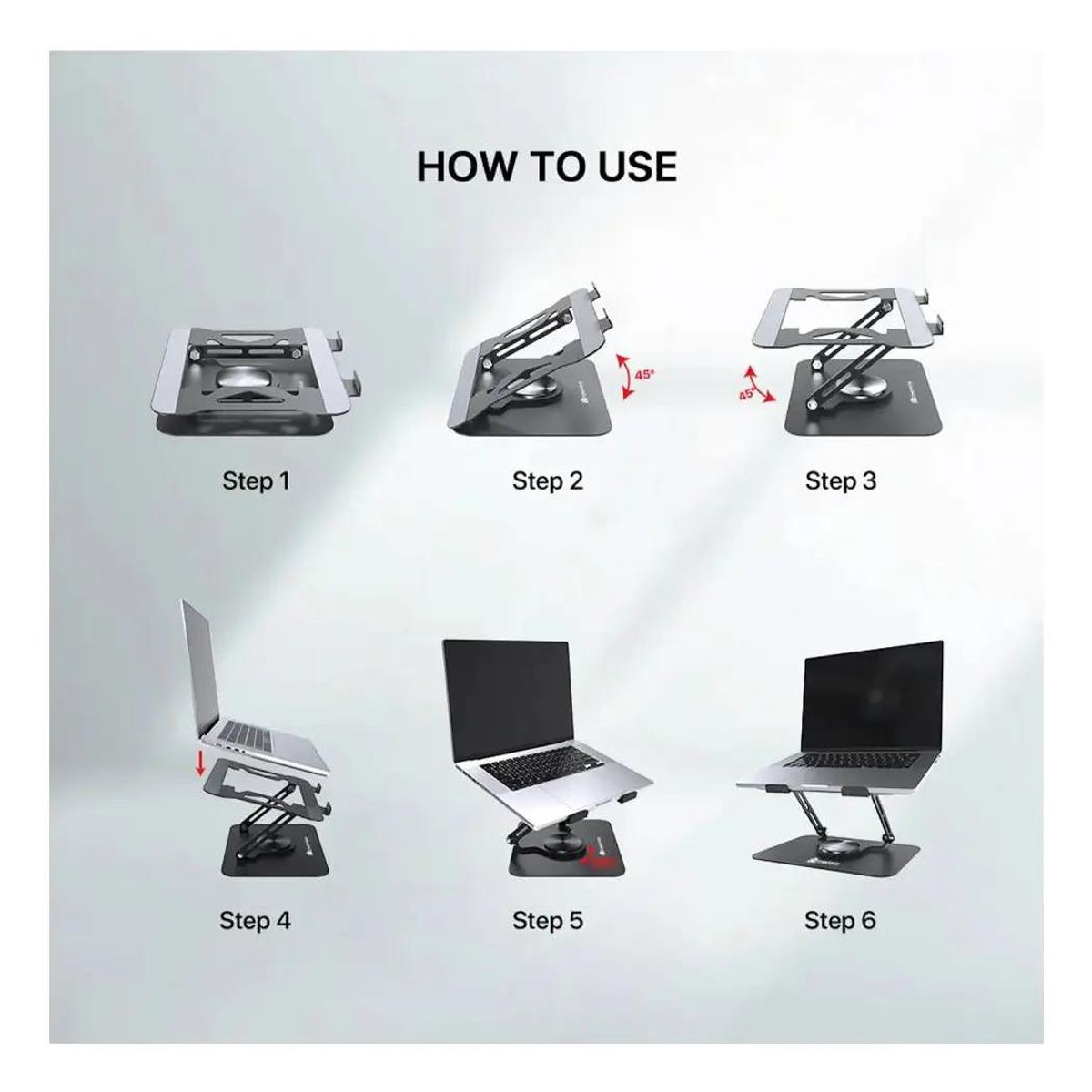 GENERICO - Base para notebook con ventilador y diseño ergonómico