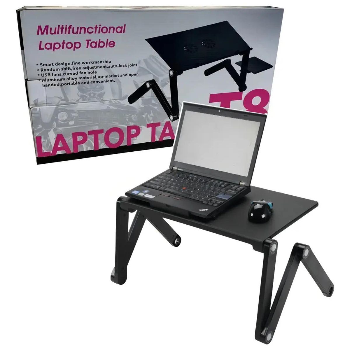 GENERICO - Mesa Plegable para Laptop con Ventiladores