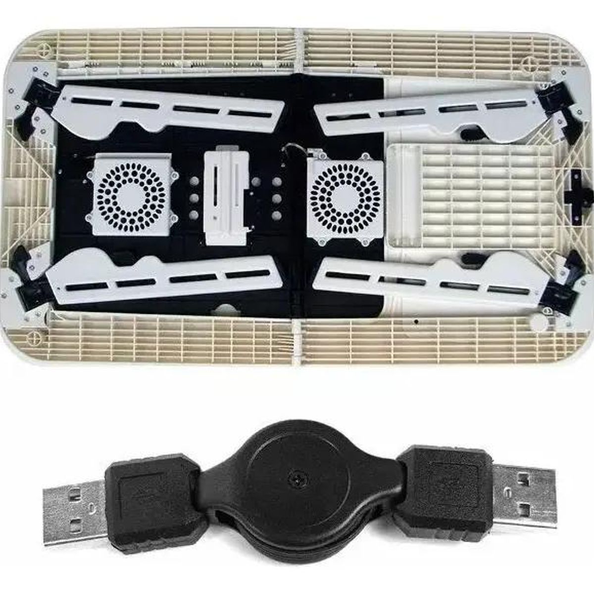 GENERICO - Mesa portátil para notebook con doble ventilación