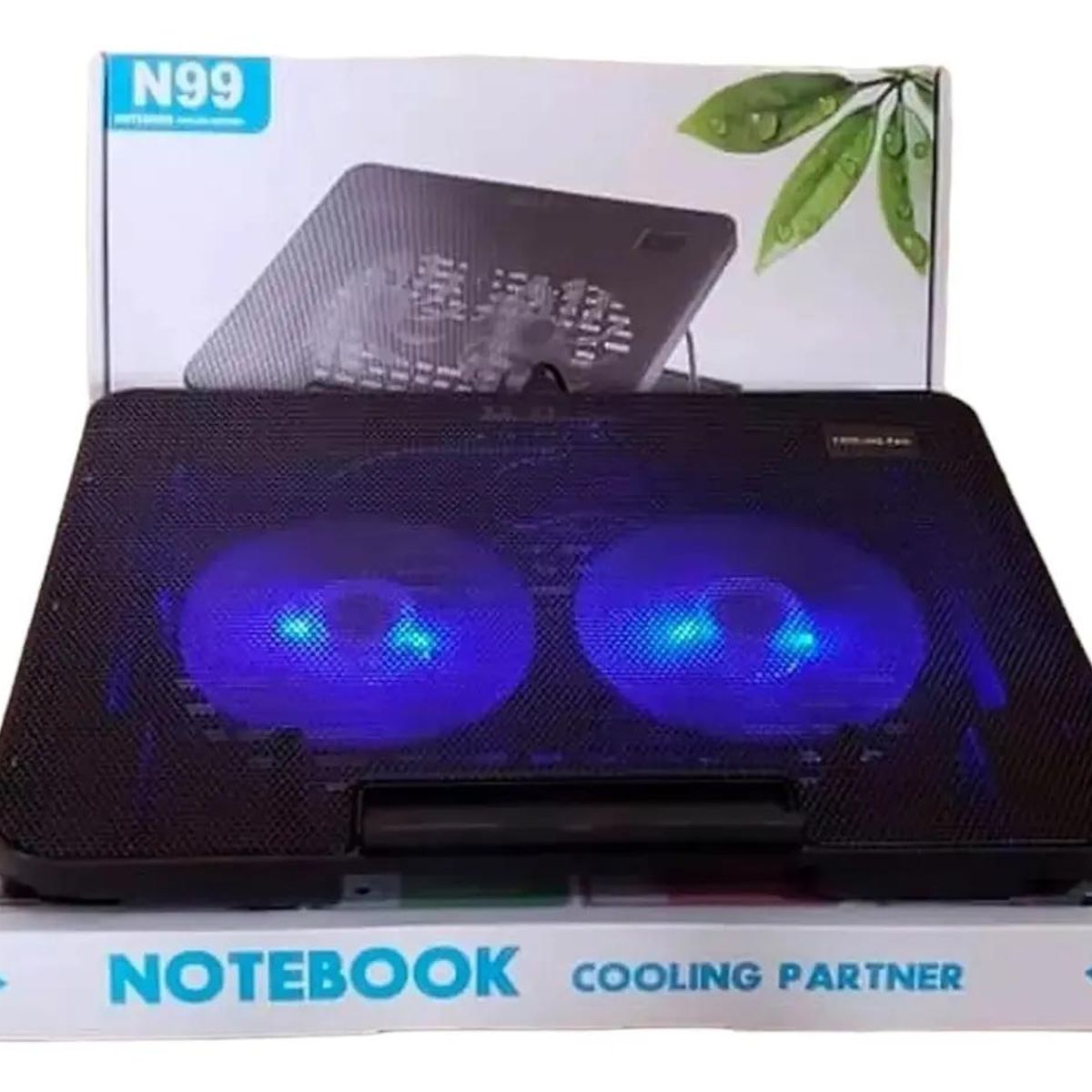 GENERICO - Base Enfriadora para Notebook con Alzador y Ventiladores