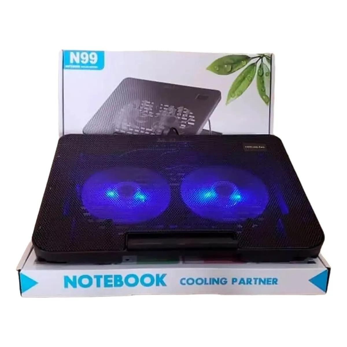 GENERICO - Base Enfriadora para Notebook con Alzador y Ventiladores