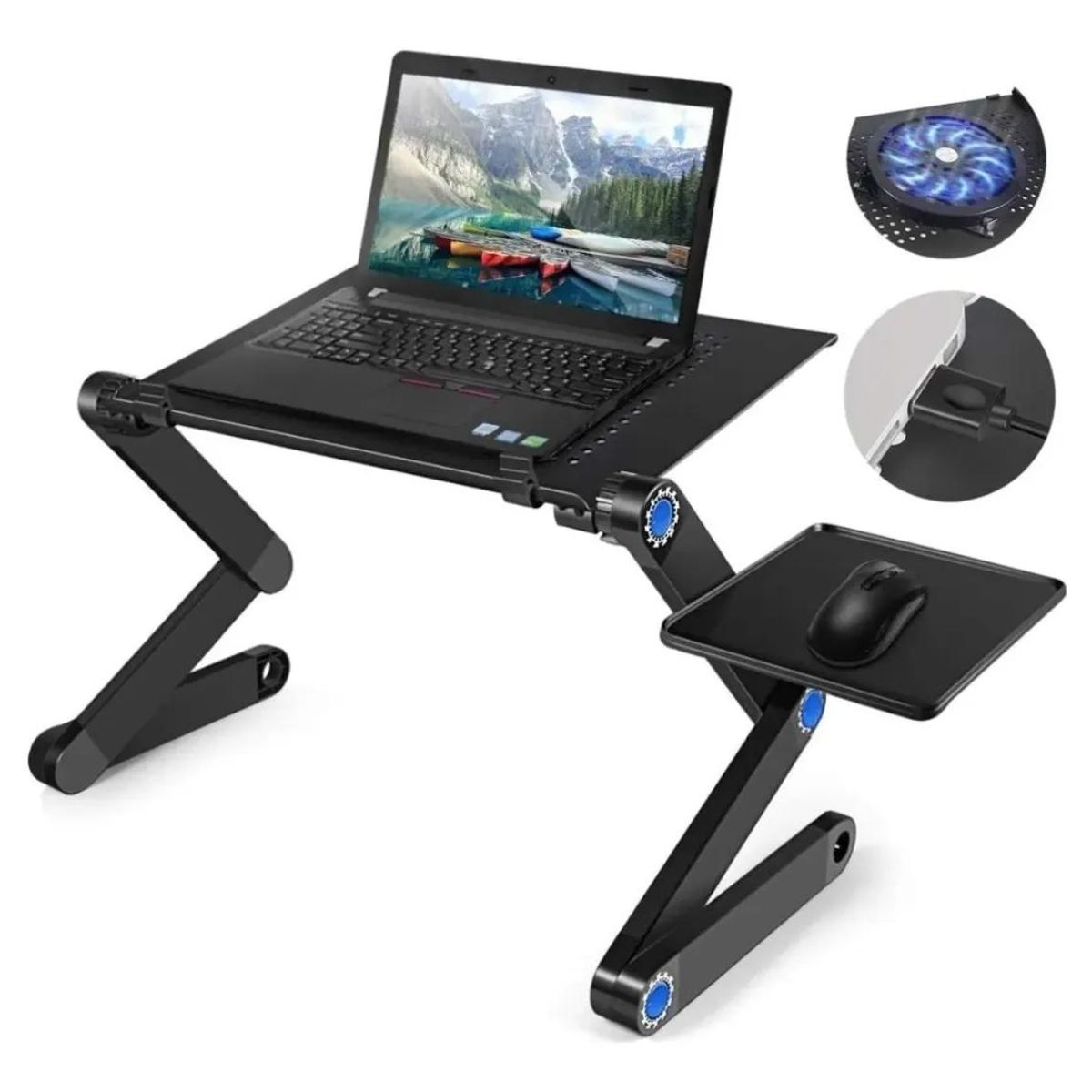 GENERICO - Mesa Ajustable Portátil para Laptop con Ventilación