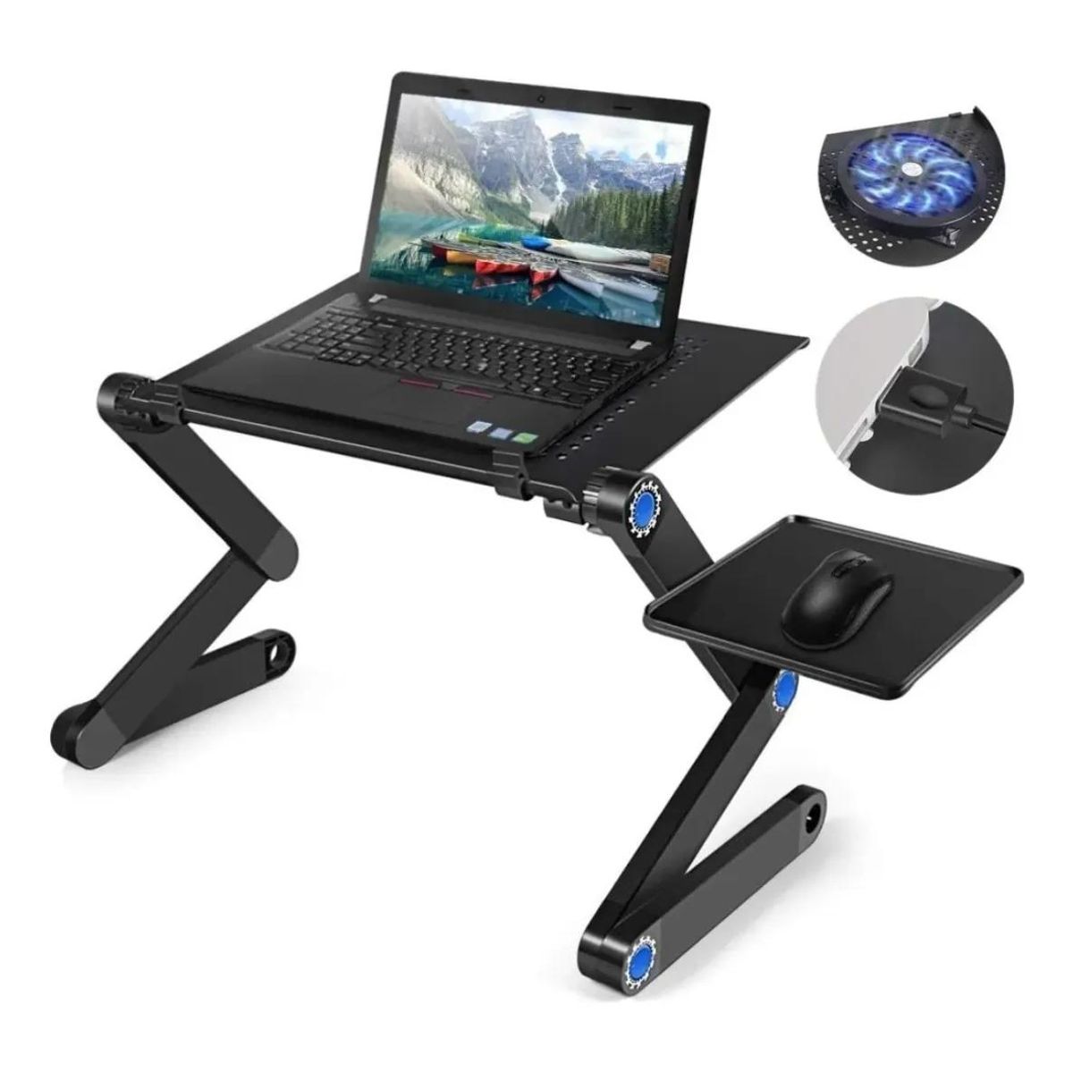 GENERICO - Mesa Ajustable Portátil para Laptop con Ventilación