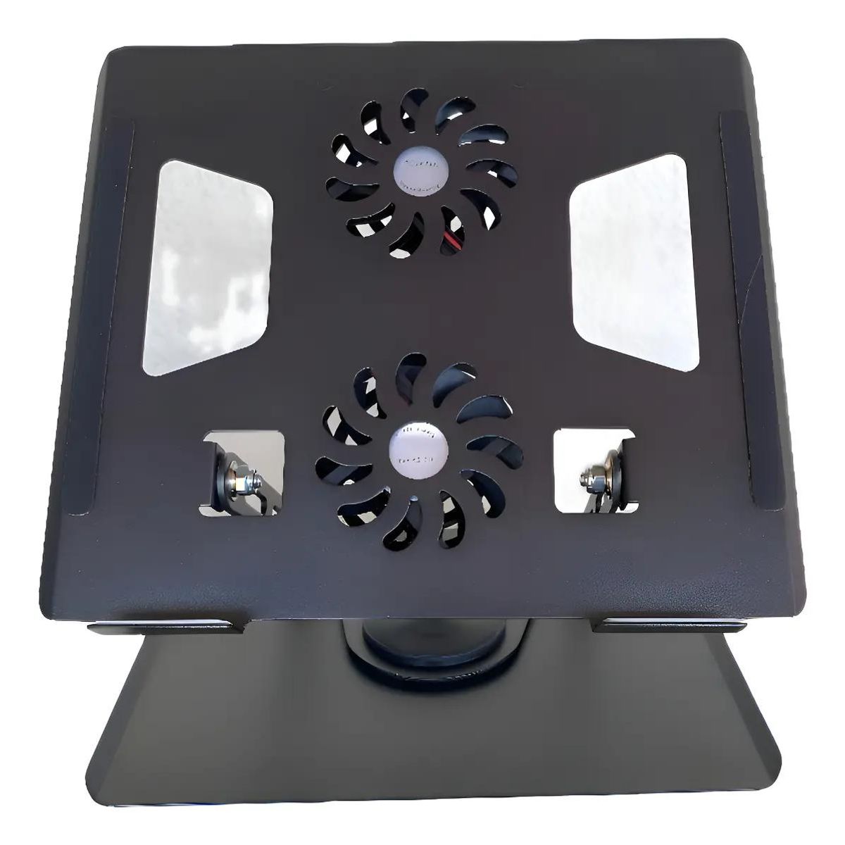 GENERICO - Soporte para laptop con 2 ventiladores USB negro
