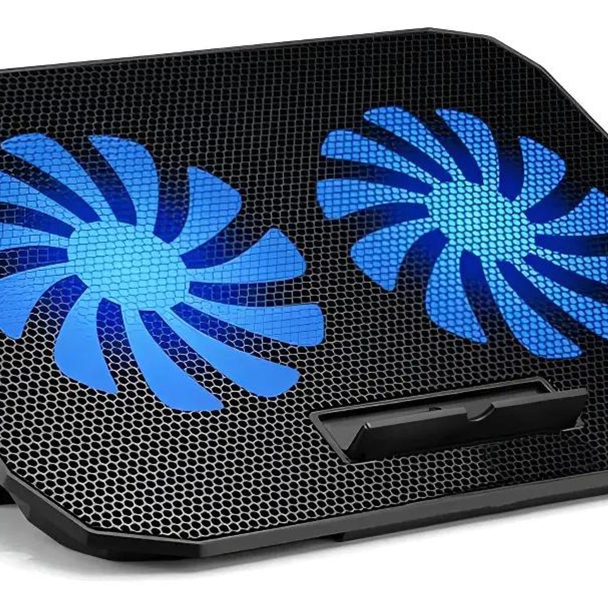 GENERICO - Base para notebook con 2 ventiladores y luces LED