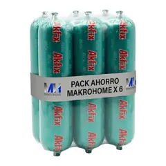 AKFIX - Pack 6 Sello Silicona Estructural Negro 917n 600ml