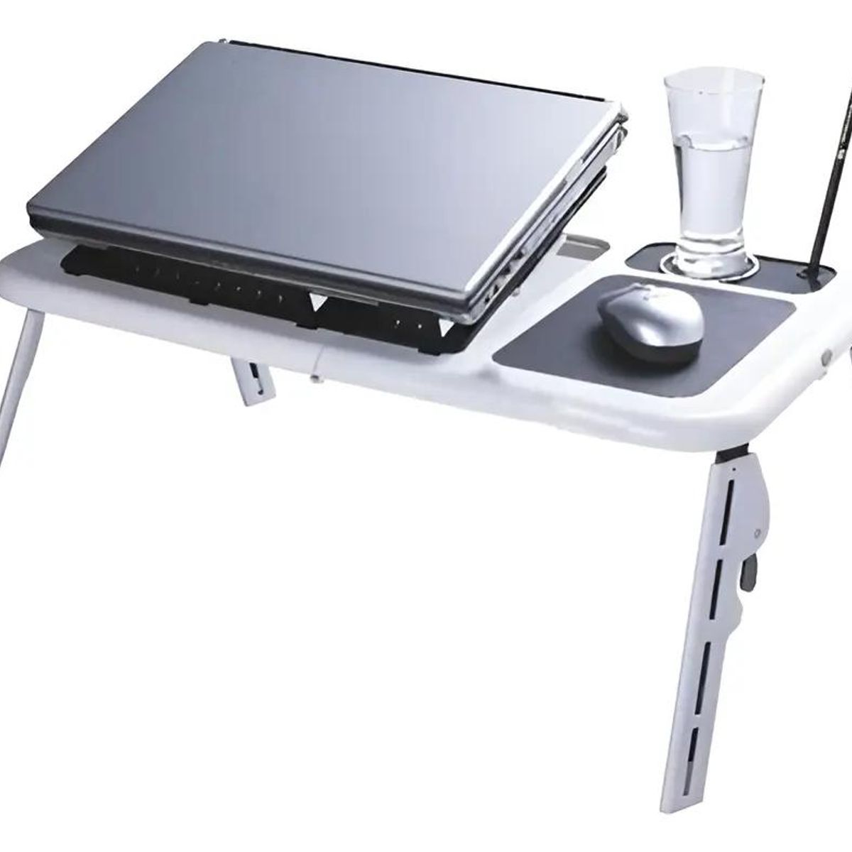 GENERICO - Mesa portátil para notebook con 2 coolers y base para rat