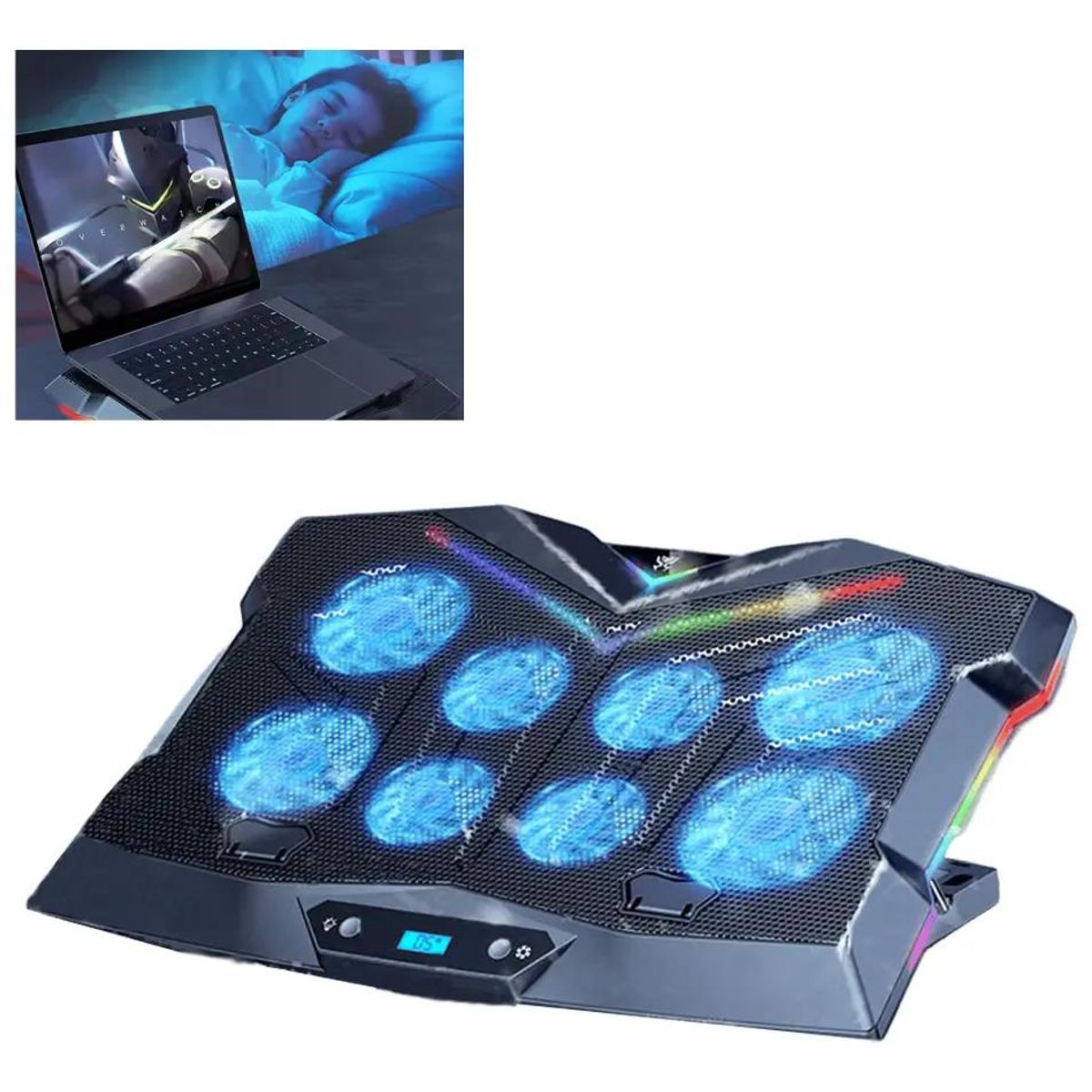 GENERICO - Soporte para Notebook Enfriador Ultrasilencioso Ajustable